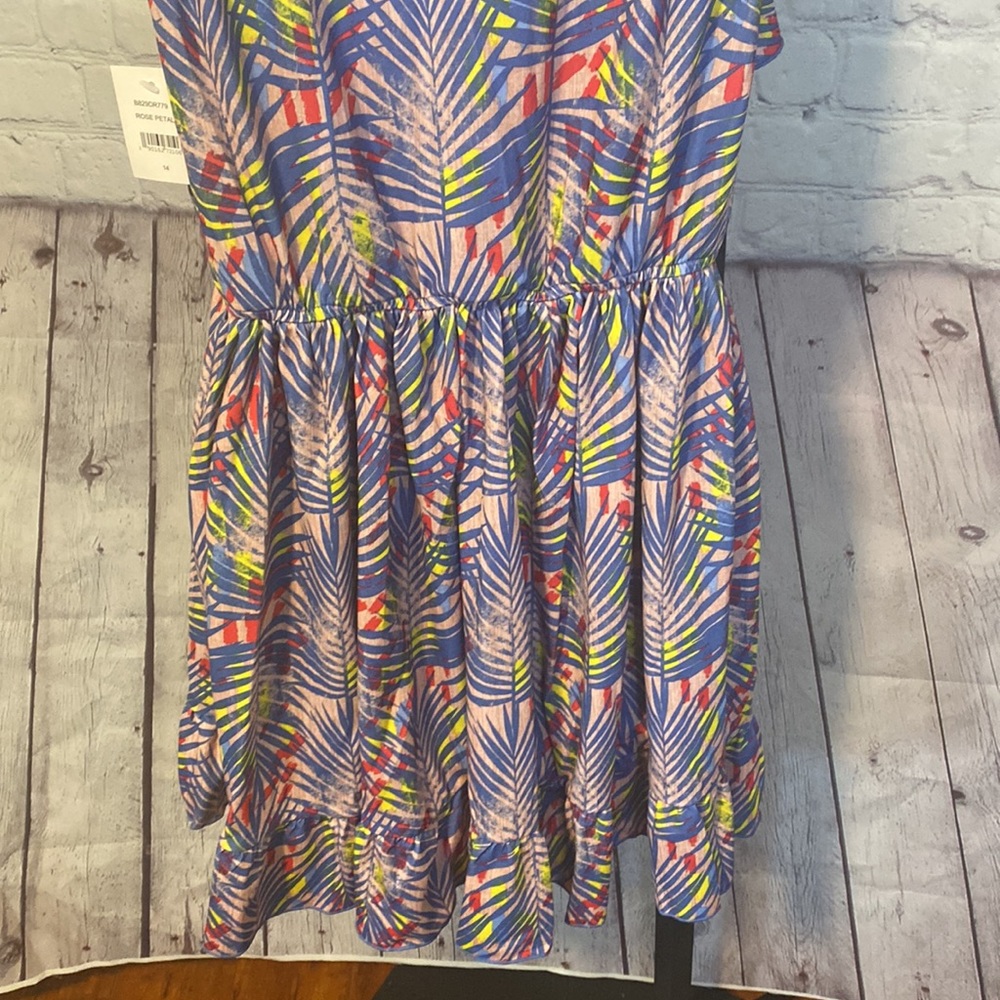 NWT BCBG GIRLS PALM LEAF SUNDRESS ROSE PETAL - Picture 9 of 10